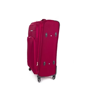 Kép 2/7 - Besty Nagyméretű Bordó Színű Puha Falú Bőrönd Szett