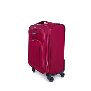 Kép 2/6 - Besty Kisméretű Bordó Színű Puha Falú Bőrönd