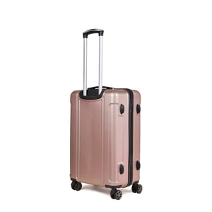 Kép 3/7 - Hachi Kemény Falú Rosegold Három Darabos Bőrönd Szett