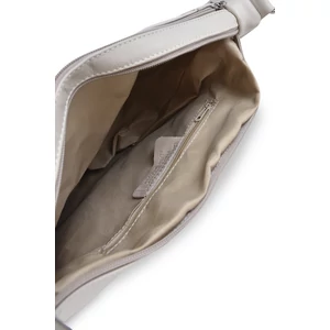 Kép 4/4 - Elegáns Bézs Színű Valódi Bőr Max Moda Válltáska