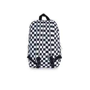 Kép 3/4 - Fekete-Fehér Kockás Unisex Hátizsák