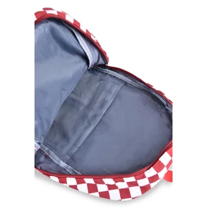 Kép 4/4 - Fekete-Fehér Kockás Unisex Hátizsák