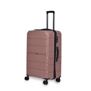 Kép 2/6 - Rosegold Keményfalú Nagy Méretű Bőrönd