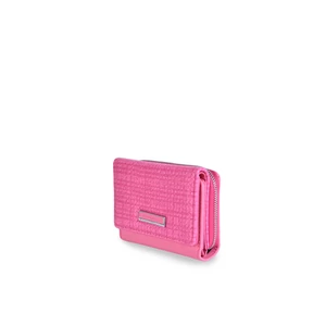 Kép 2/5 - Elegáns Magenta Kisméretű Női Műbőr Pénztárca