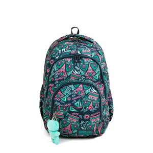 Kép 1/5 - CoolPack Azték Mintás Iskolatáska Plüssmaci Kulcstartóval