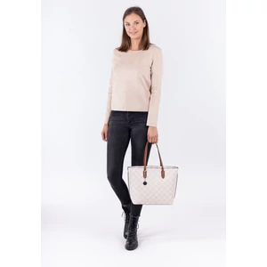 Kép 6/6 - Tamaris Anastasia Classic Krém Színű Mintás Válltáska
