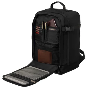 Kép 6/6 - Peterson Fekete Vízlepergető Ingyenes Méretű Fedélzeti Táska (40x25x20 cm)