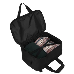 Kép 5/5 - Peterson Fekete Ingyenes Méretű Bőröndre Akasztható Fedélzeti Táska (40x25x20 cm)