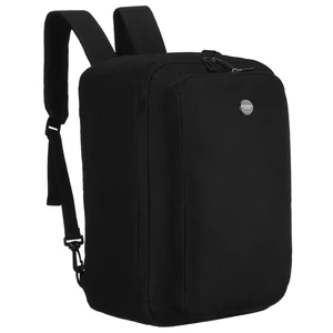 Kép 1/5 - Peterson Fekete Ingyenes Méretű Bőröndre Akasztható Fedélzeti Táska (40x25x20 cm)