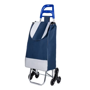 Kép 1/5 - Sötétkék Lépcsőjáró Extra Könnyű Bevásárlókocsi