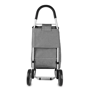 Kép 3/6 - Szürke Kétkerekű Összecsukható Bevásárlókocsi