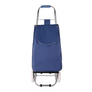 Kép 2/5 - Sötétkék Alumínium Vázas Bevásárlókocsi