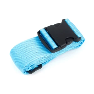 Kép 1/6 - Világoskék Állítható Bőröndpánt Heveder - 1 db