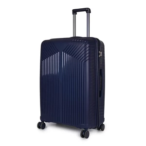 Kép 1/7 - Jolank Sötétkék Nagy Méretű Bőrönd