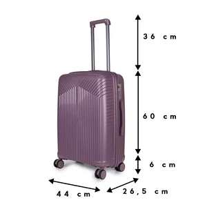 Kép 11/12 - Jolank Lila ABS Nagy Méretű Bőrönd