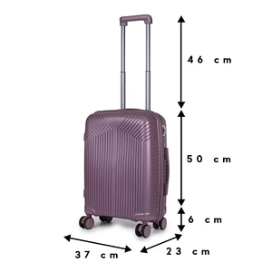 Kép 4/7 - Jolank Lila ABS Kis Méretű Bőrönd
