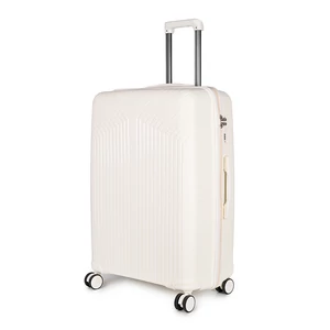 Kép 1/7 - Jolank Fehér Nagy Méretű Bőrönd