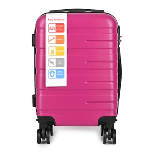 Kép 5/10 - Ormi Rózsaszín ABS Két Részes Bőrönd Szett