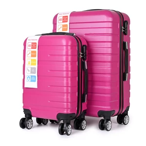 Kép 1/10 - Ormi Rózsaszín ABS Két Részes Bőrönd Szett