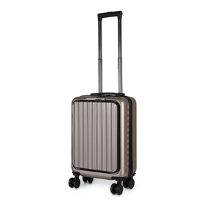 Kép 1/11 - Óarany Színű Kis Méretű Bőrönd Laptop és Pohártartóval