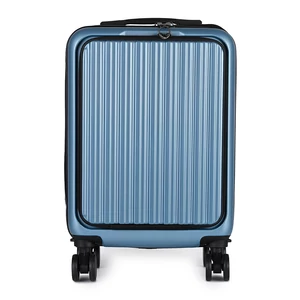 Kép 3/11 - Kék Kis Méretű Bőrönd Laptop és Pohártartóval