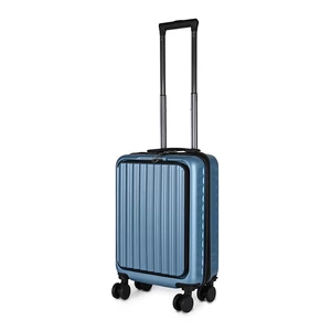 Kép 1/11 - Kék Kis Méretű Bőrönd Laptop és Pohártartóval