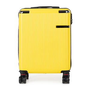 Kép 2/6 - XTD Sárga Kis Méretű Kivehető Kerekű Bőrönd