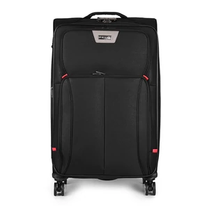 Kép 3/9 - Pierre Cardin Fekete Nagy Méretű Puha Falú Bőrönd