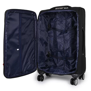 Kép 5/9 - Pierre Cardin Fekete Nagy Méretű Puha Falú Bőrönd