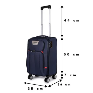 Kép 4/9 - Pierre Cardin Sötétkék Kis Méretű Puha Falú Bőrönd