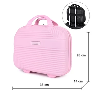 Kép 4/6 - Leonardo Da Vinci Rózsaszín Bőröndre Akasztható Táska - S (28x33x14)