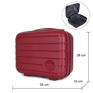 Kép 4/5 - Patrol Bordó Bőröndre Akasztható Táska - S (28x33x15)