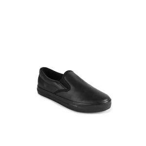 Kép 1/4 - Fekete Belebújós Slip-on Félcipő