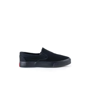 Kép 3/4 - Linix Fekete Vászon Slip-on