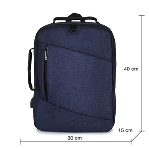 Kép 4/10 - Sötétkék Utazó Hátitáska