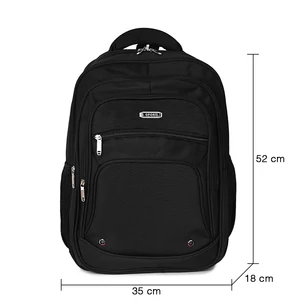 Kép 4/5 - Fekete Poliészter Unisex Hátitáska