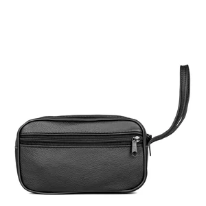 Kép 2/4 - Férfi Fekete Bőr Többrekeszes Autós Kézitáska