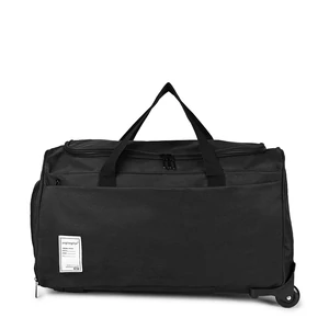 Kép 2/8 - Fekete Gurulós Utazótáska Cipőtartóval