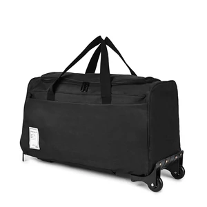 Kép 1/8 - Fekete Gurulós Utazótáska Cipőtartóval