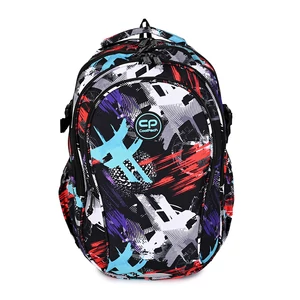 Kép 2/6 - CoolPack fekete festék mintás ergonomikus iskolatáska