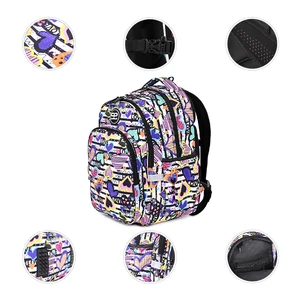 Kép 11/11 - CoolPack Sokszínű Szívecske Mintás Ergonomikus Iskolatáska