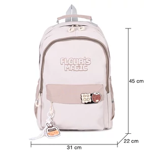 Kép 4/5 - Bézs Mintás Hátitáska