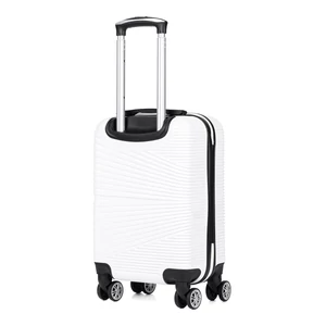 Kép 2/6 - Fehér Kis Méretű Extra Csendes Négykerekű Bőrönd