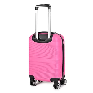Kép 2/6 - Pink Kis Méretű Extra Csendes Négykerekű Bőrönd
