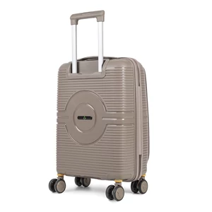 Kép 2/7 - Bauluo Sötét Arany Színű Extra Könnyű Kis Méretű Bőrönd