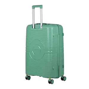 Kép 2/5 - Baoluo Zöld Extra Könnyű Nagy Méretű Bőrönd