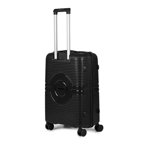 Kép 2/5 - Baoluo Fekete Extra Könnyű Közepes Méretű Bőrönd