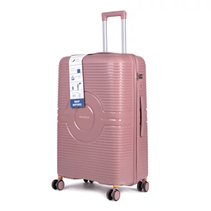Kép 1/5 - Baoluo Rózsaarany Extra Könnyű Nagy Méretű Bőrönd