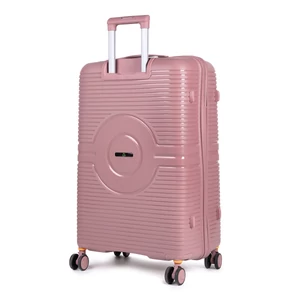 Kép 2/5 - Baoluo Rózsaarany Extra Könnyű Nagy Méretű Bőrönd