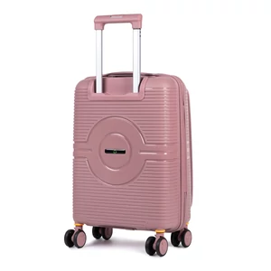 Kép 2/7 - Bauluo Rózsaszín Extra Könnyű Kis Méretű Bőrönd